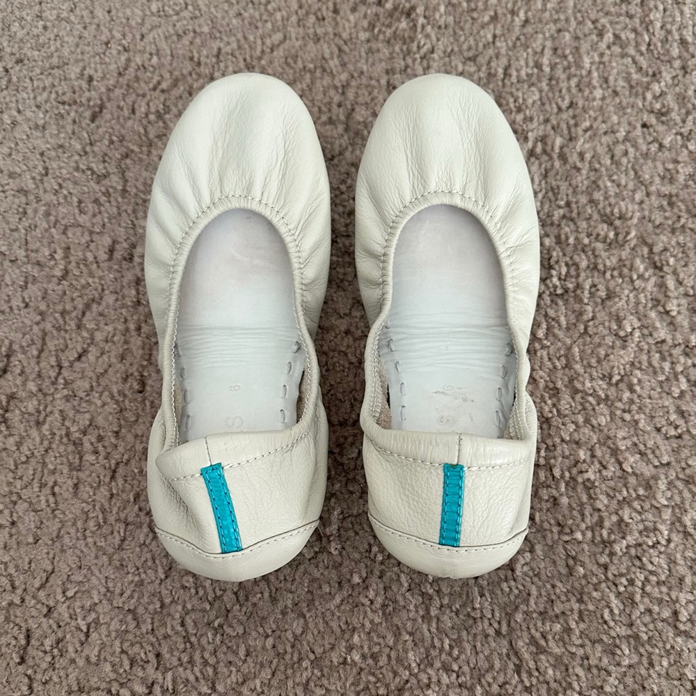 Tieks Cream Ballet Flats